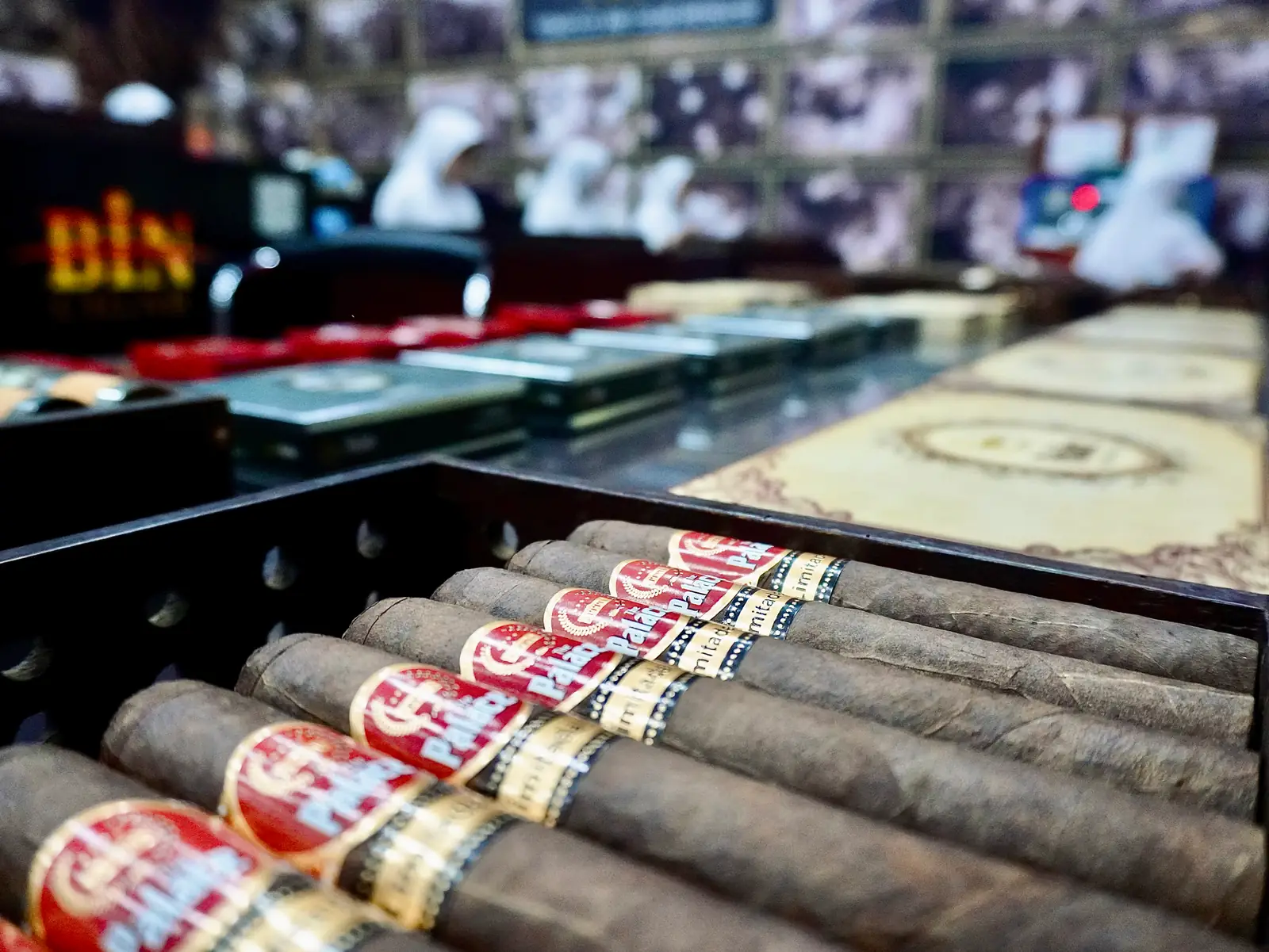 Cigars resting in a humidor before boxing